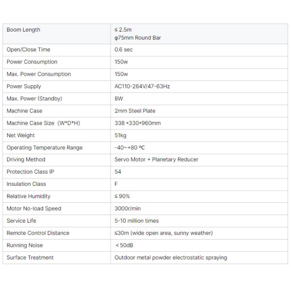 Parking Traffic Control Boom Barier Gate Car Parking Barrier Gate Access Control System