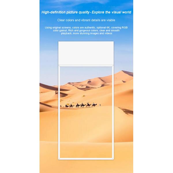 High Brightness Ultra Thin LED Window Display Indoor Screen Transparent Hanging Double Sided Glass Storefront Display