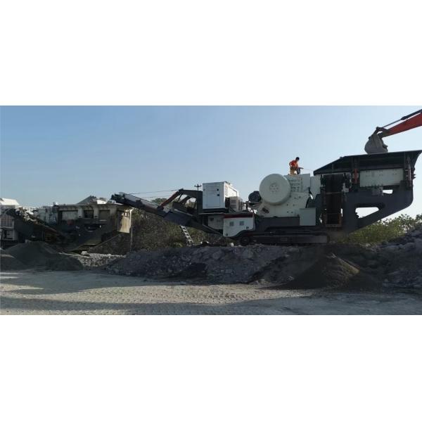 YG76042 Mines Garbage 350t/H Crawler Mobile Crushing Station 15kw Mobile crusher, portable crushing plant