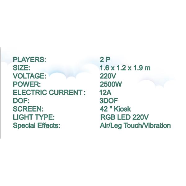 RGB 9D Virtual Reality Simulator Egg Chair Customize Color Logo 2 Players