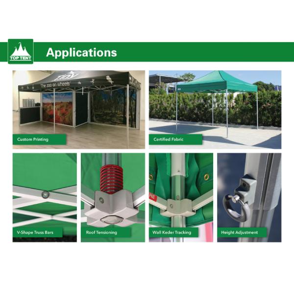 4x4m Custom Color Event Pop Up Tent Outdoor Folding Tent For Trade Show Display