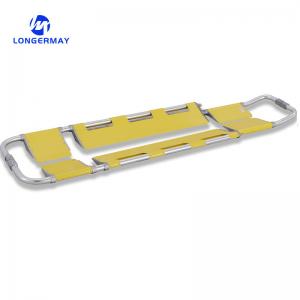 Best Stainless Steel Length Adjustable Foldable Medical Ambulance Emergency Scoop Stretcher wholesale