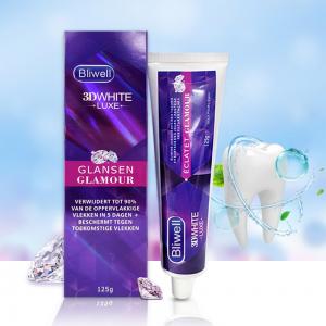 China Enamel Safe Organic Radiant 3D White Toothpaste Mint Flavoured Toothpaste For Adults on sale
