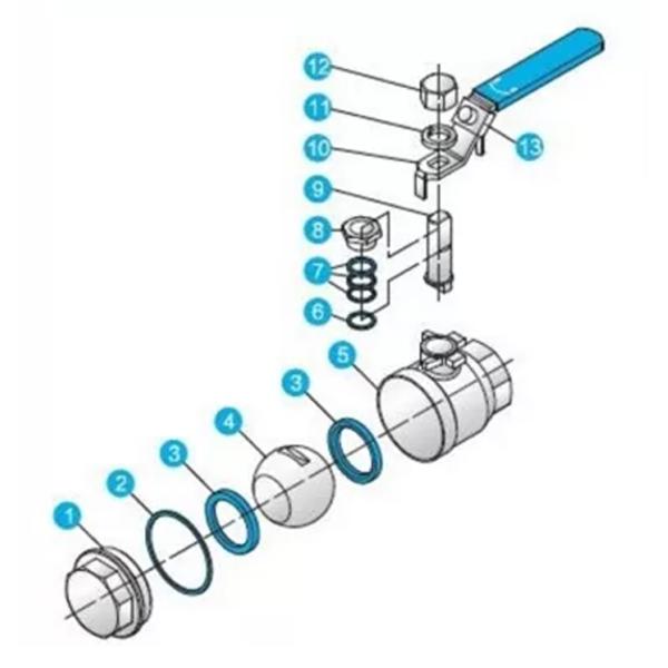 304 316 Stainless Steel Ball Valves Female Thread Ball Valve