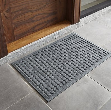 Polypropylene embossed anti slip rubber door mat Embossed floor mat
