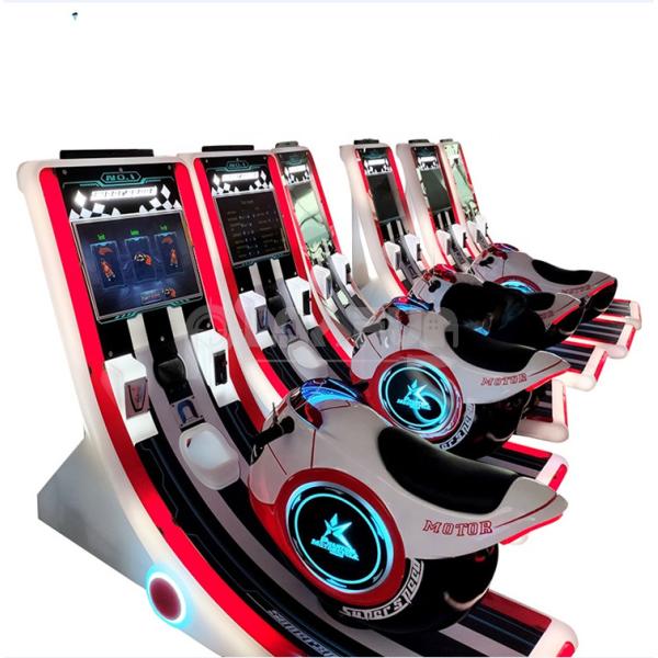 PlayFun New Coin Operated Kids Phantom Motor Super Motor Racing Game Arcade Motorcycle Motorbike Racing Gaming Machine