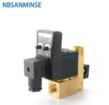 SR-D-15 G1/2" Auto Drain Air Compressor Brass Vent Device Valve Big Valve Body Solenoid Automatic Drainer NBSANMINSE
