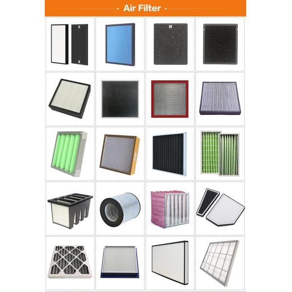 Custom Size High-Efficiency H13 H14 Class HEPA Filter 99.99% Activated Carbon Laminar Air Flow PP+PET PP Fiberglass Supplies