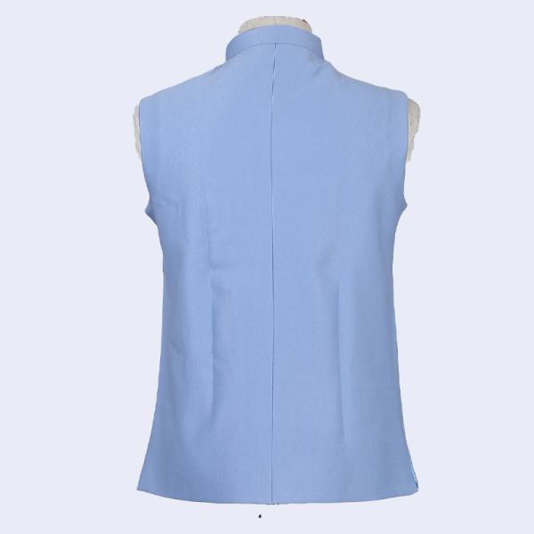 Terry Rayon Custom Tuxedo Suit Mens Stand Collar Waistcoat