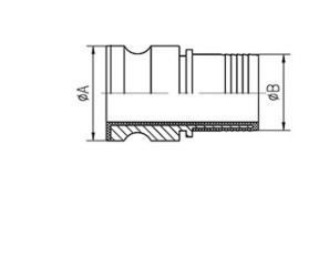 Casting Antistatic 75mm PTFE Lined Pipe Fittings Type E Camlock Fitting