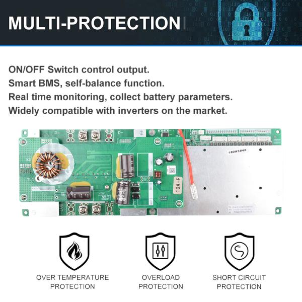 10kwh 51.2v 200ah Lifepo4 Lithium Battery Solar Energy Storage System Deep Cycle Diy
