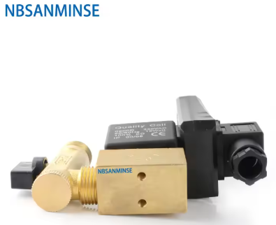 SR-D-15 G1/2" Auto Drain Air Compressor Brass Vent Device Valve Big Valve Body Solenoid Automatic Drainer NBSANMINSE