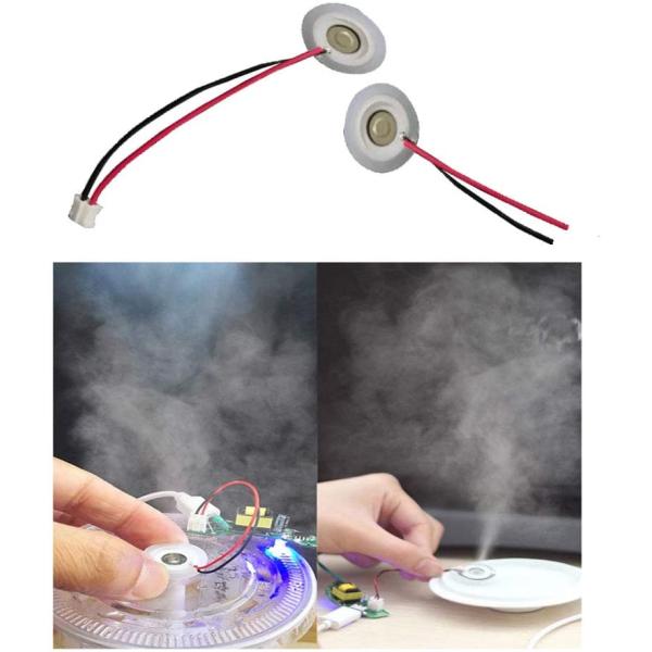 1.7MHz PZT Ultrasonic Humidifier Piezoelectric Transducer 24AWG Wire