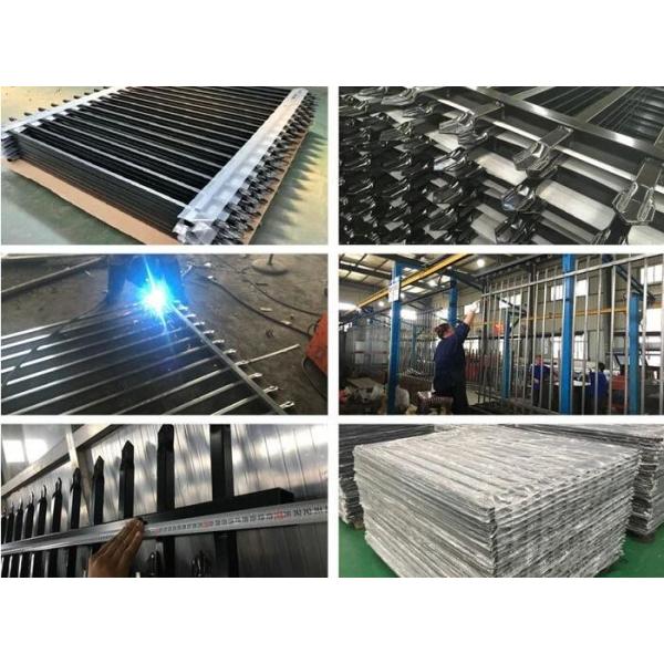 Galvanized Welded 1.8x2.4m Tubular Steel Fence OHSAS Approval