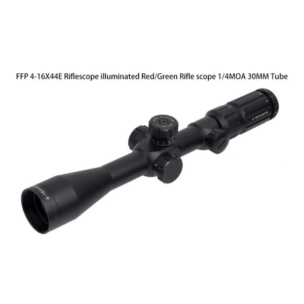 FFP 4-16X44E Riflescope Illuminated Red / Green Hunting Scope Optics Side Lifting Lock Adjustment