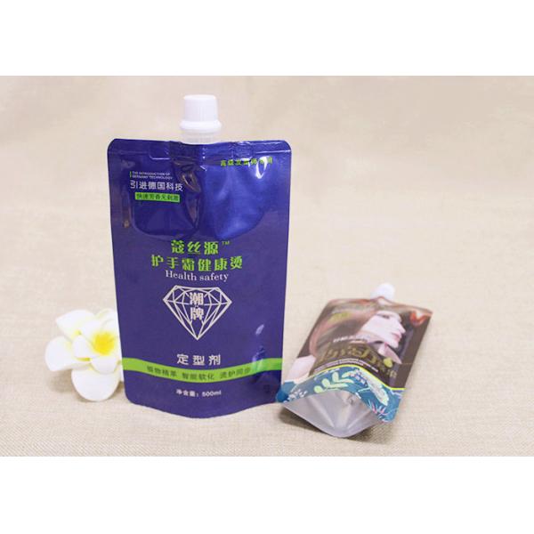 Customize Handle Plastic Doypack Liquid Nozzle Spout Bags For Laundry Detergent