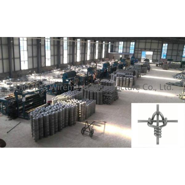 120cm Hinge Joint Mesh , 74kg Galvanized Fence Roll For Cattle Farming