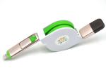 TPE Material Usb Data Extension Cable 8 Pin Micro For Mobile Phone Sync Data