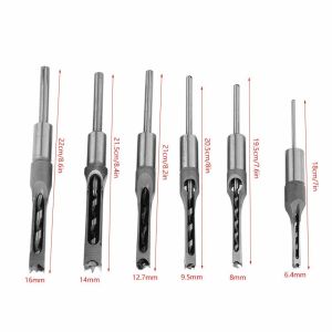 Best HSS Steel Square Hole Wood Drill Bit Set HRC48-50 wholesale