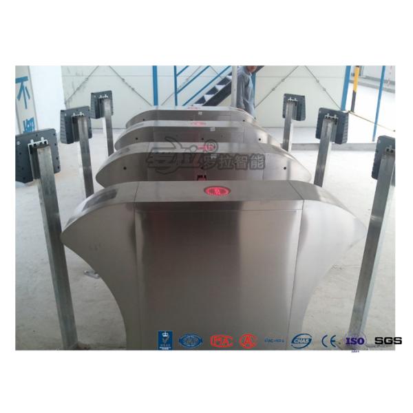 Airport Flap Barrier Gate RFID Interface Waist High Bidirectional Flap Barrier Turnstile