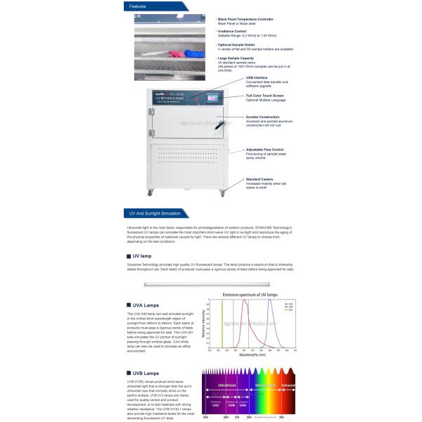 Digital Uv Aging Testing Chamber Equipment For Irregular Samples Meeting ISO 4892-1 Standard Environmental Testing Equipment