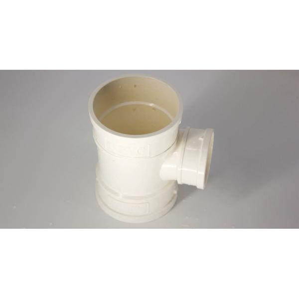 40 Pvc Pressure Pipe Fittings Tee Polyvinyl Chloride For Drainage