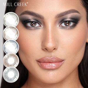 14.2mm Prescription Enhancement Tint Colored Contacts For Graduated Eyes