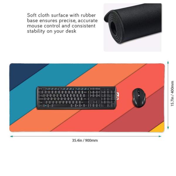 CMYK Sublimation Printing Non Slip Neoprene Rubber XXL Computer Lap Mousepad for Gaming