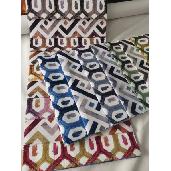 100% Polyester Digital Print Fabric Rainbow Dubai Fabric For Sofa