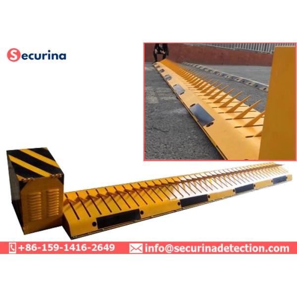 Stainless Steel Traffic Spike Barrier , Secure Tire Killer Anti Collision Warning