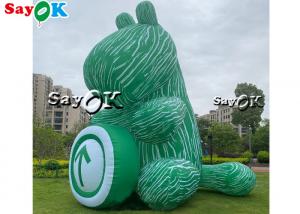 China Itinerary Code Inflatable Green Bouncy Horse Model 10m For Event Showing on sale