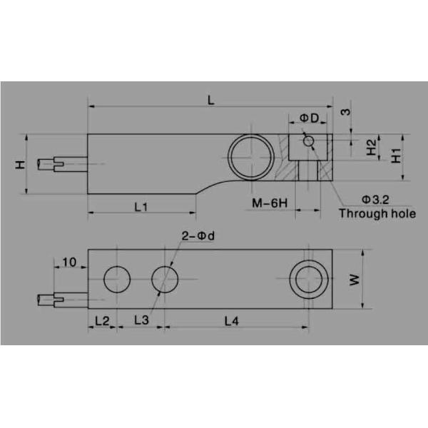 Hermetically Sealed 5t SS IP68 Shear Beam Load Cell