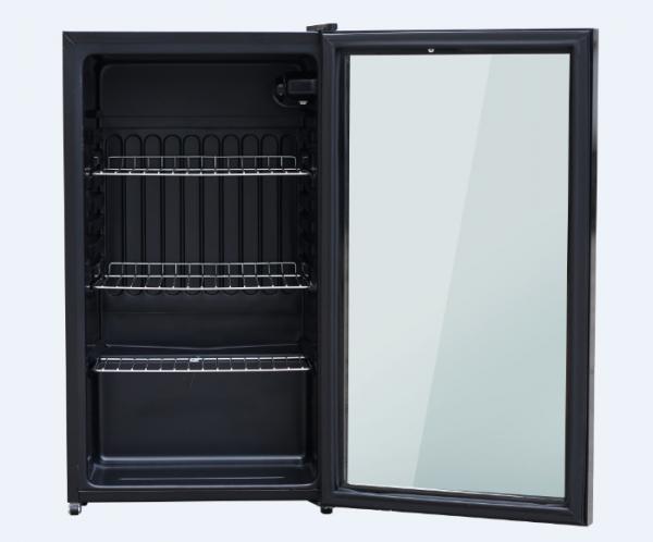 Cheap Energy Saving Glass Door Mini Refrigerator 90 Liter Exquisite Appearance Design for sale