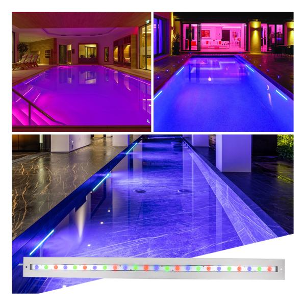 Underwater Linear Light IP68 Outdoor Waterproof Stainless Steel DMX512 RGBW3000k From Top Manufacturer