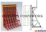 Retaining wall concrete formwork with Single-side bracket