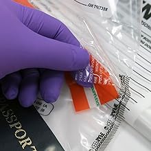 Police evidence bags, Public Safety Evidence Security Bags, Crime Scene Evidence Container, 6" X 8", 100 Pack