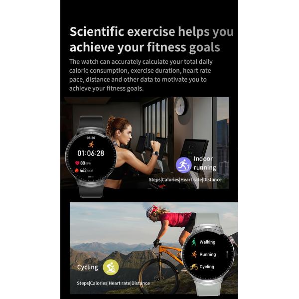 TWS Smart Watch with Wireless Earbuds 1.85 quot IPS Screen BT 5.0 Heart Rate Blood Pressure Chipset