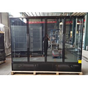 Best Self Contained Four Door Display Fridge Elegance Black wholesale