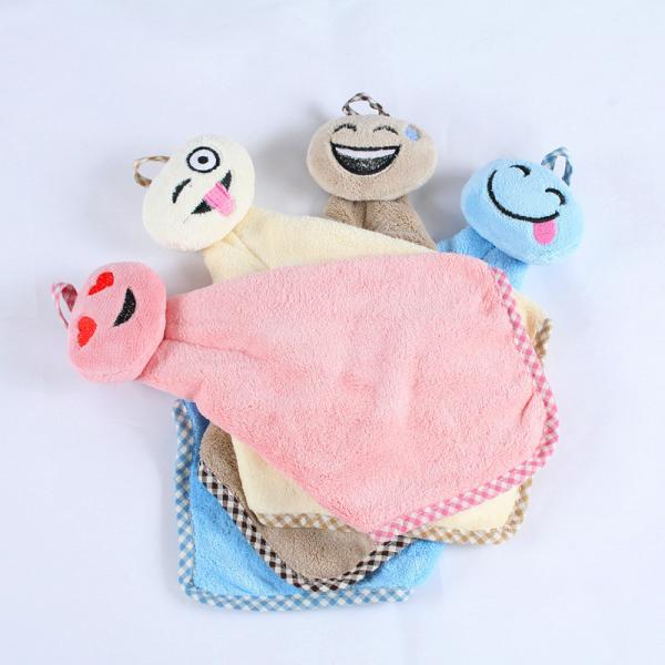 Delicate 20cm Square Short Plush Baby Saliva Towel