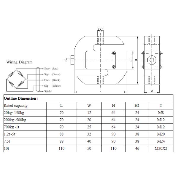 450kg Force Load Cell