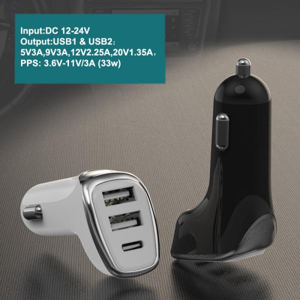 Huawei 33W USB Car Charger PD QC3.0 5V 2.1A Output Fast Charging