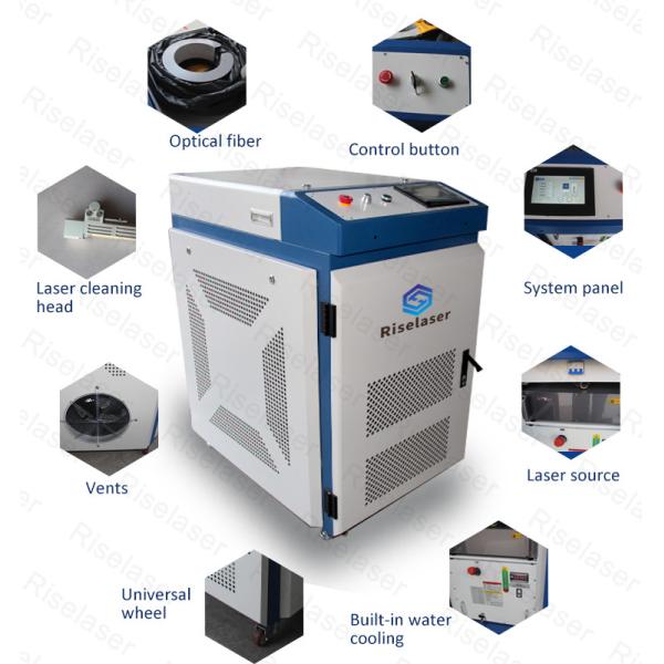1500W 2000W Laser Rust Cleaning Machine Water Cooling Laser Rust Remover