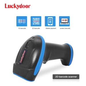 China Handheld Portable Wired Wireless 1D Bar Code Reader 2D QR Barcode Scanner For POS System on sale