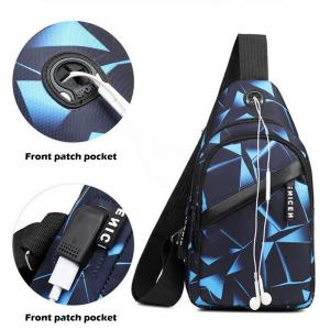 Best Men Anti Theft Chest Bag Short Trip Messengers Bags USB Charging Crossbody wholesale