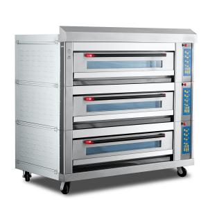 Best Electric Pizza Baking Oven 3 Deck 6 Trays  380V 50Hz 19.8KW wholesale
