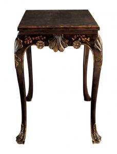 Best Luxurious Black Wood Console Table For Modern Living Room , Round Console Table wholesale