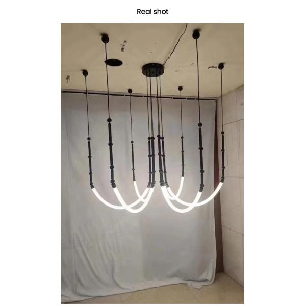 modern minimalistic line chandelier nordic designer creative lamps(wh-mi-450)