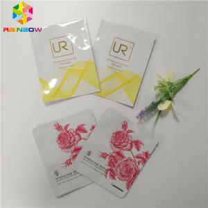 China Aluminum Foil Sachet Plastic Cosmetic Bags For Facial Mask / Eyelash Packing on sale