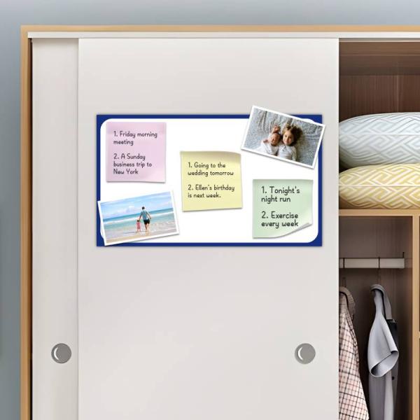 Double Sides Soft Magnetic Whiteboard Removable Sticky Display Memo Board