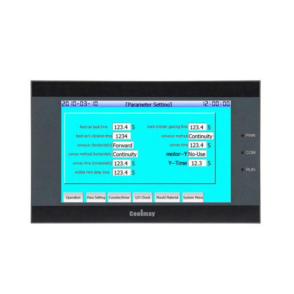 Cheap 5 Inch TFT HMI PLC Combo Temperature Controller RS232/RS485 With Resistive Touch Screen for sale